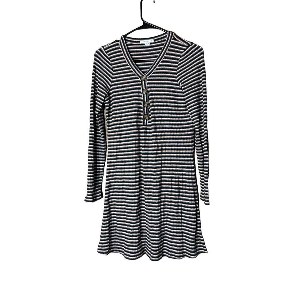 American Eagle Brown Stripped Knit Dress‎ Size Medium